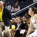 Michigan head coach Kevin Borseth voices in displeasure of a play as Michigan women's basketball team took on Indiana St Saturday December 17, 2011. Michigan won the game 72-44. Jeff Sainlar I AnnArbor.com